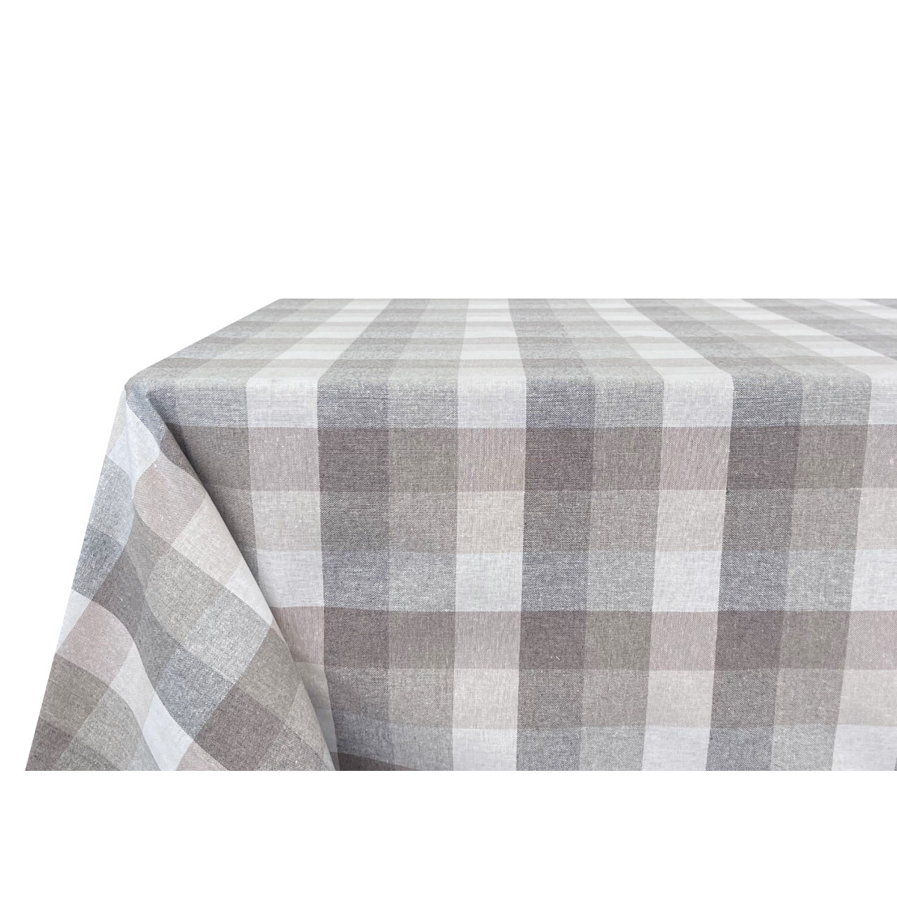 Tovaglia Natalizia in 100% Cotone Made In Italy Fantasia Country Beige