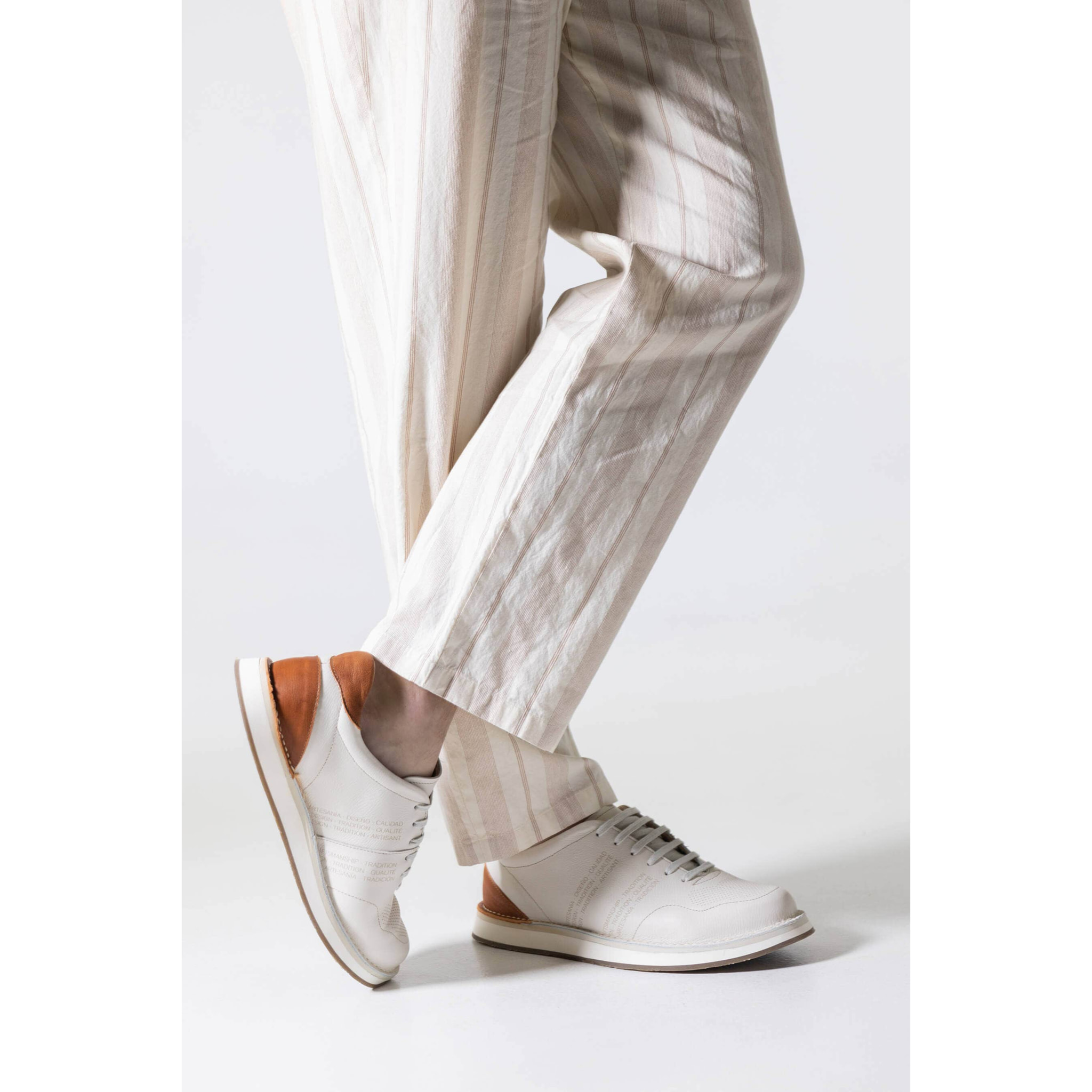 Zapatos S3019 MONTONE WHITE-VERDONE / ALBARELLO color White-verdone