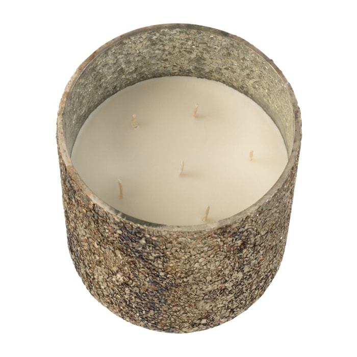 J-Line bougie parfumée Luxuria - Cookie Crunch - verre - bronze - large - 80H