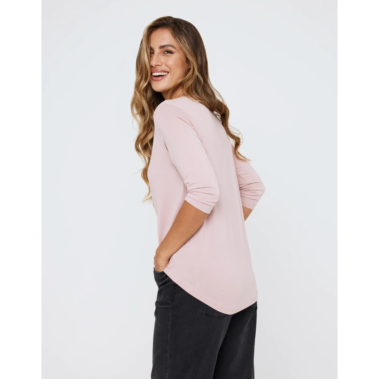 Camiseta Media Manga Rosa - Kloraleen