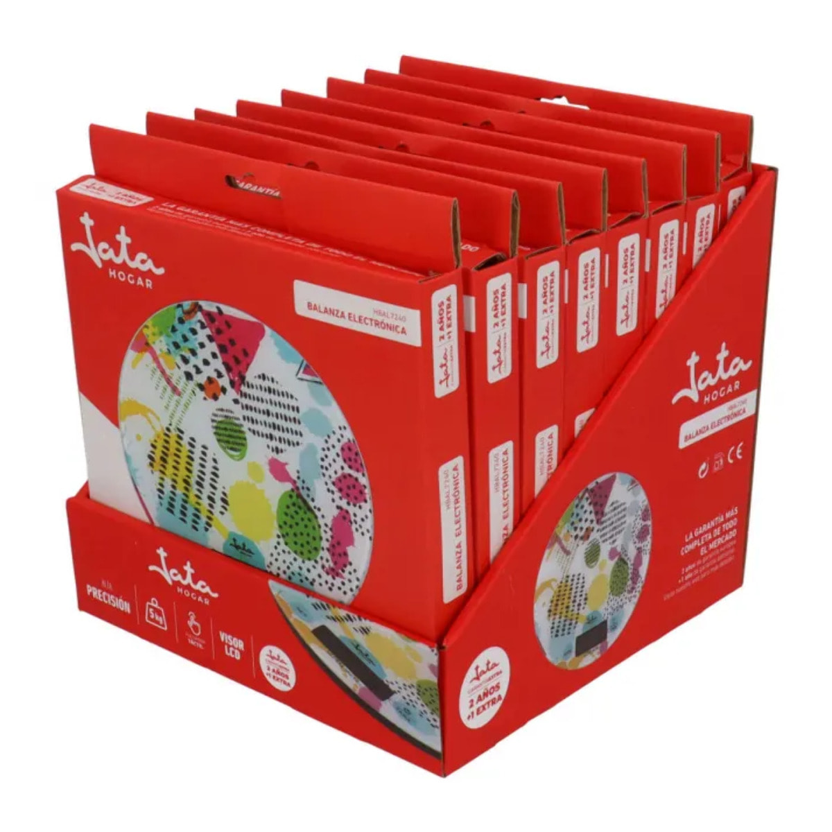 Báscula de cocina JATA HBAL7240 hasta 5 kg. Alta precisión. Función de tara. Visor LCD