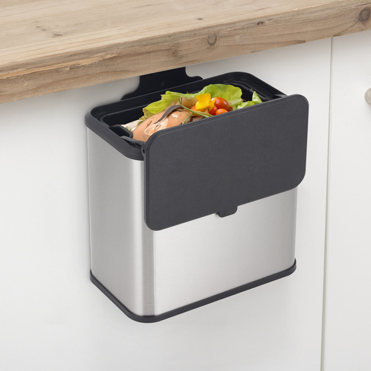 Poubelle à compost en inox 5L