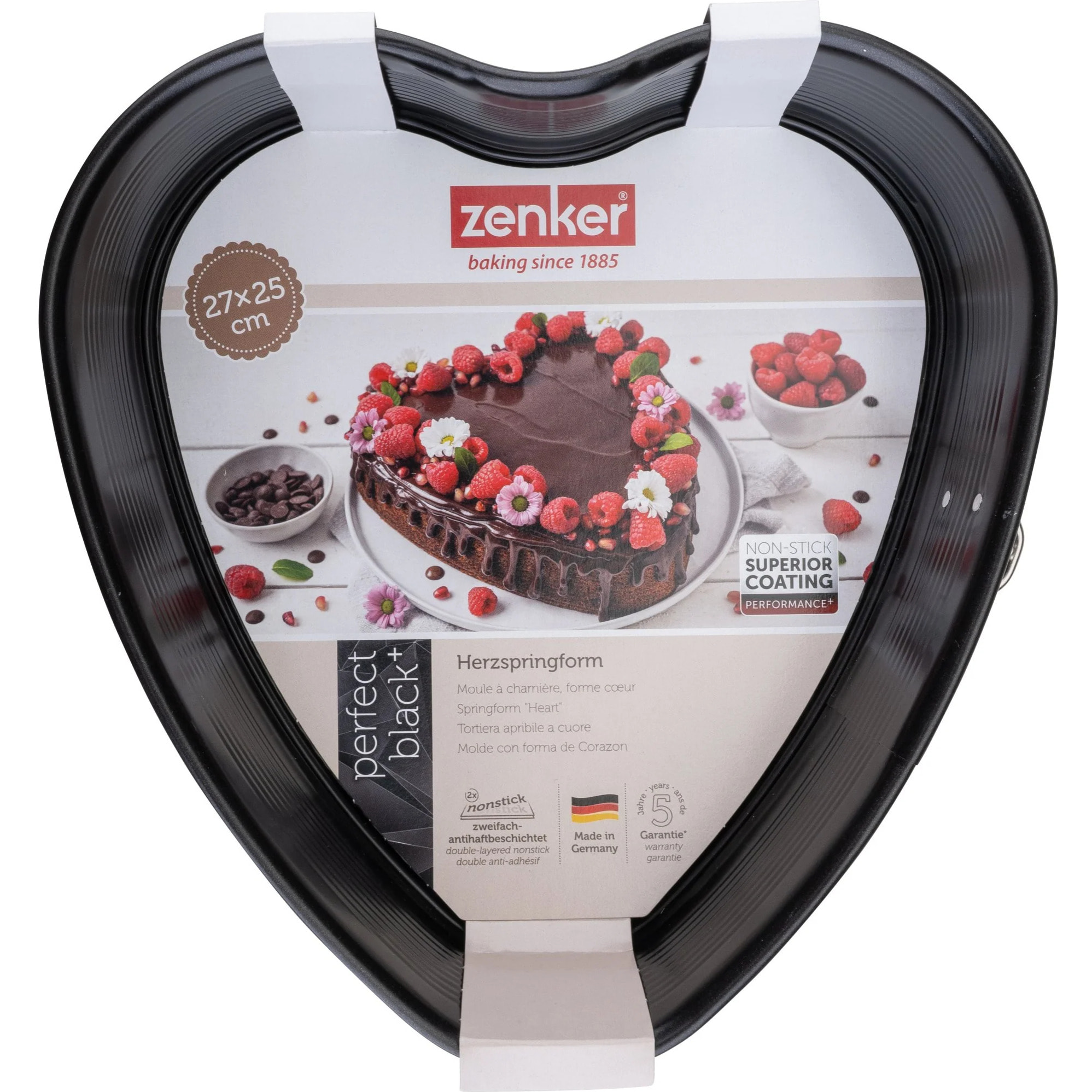 Moule à Charnière en Forme de Cœur 24 x 28 x 7 cm Zenker PerfectBack+
