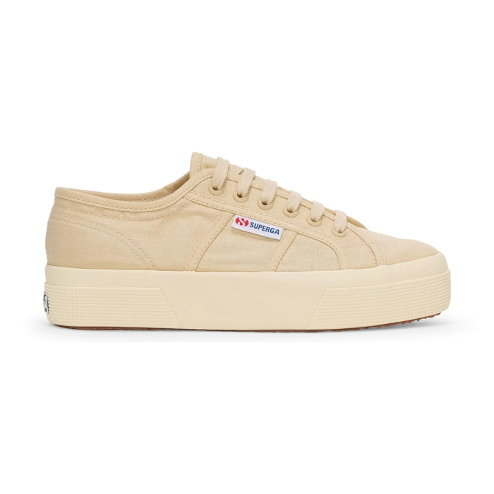 Superga - Scarpe da donna Donna Beige - 2740 PLATFORM LINEN