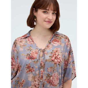 Fiorella Rubino - Camisa con estampado floral - Light - blue