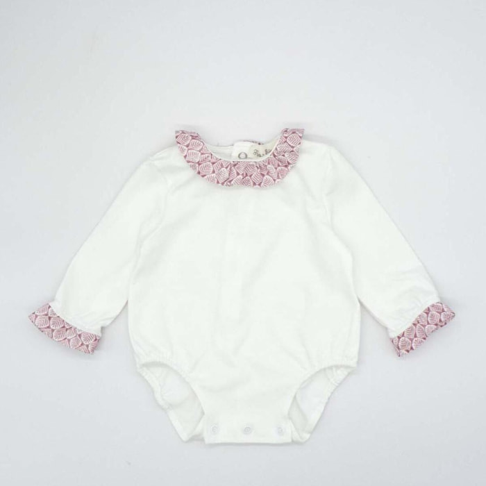 Body con volante estampado