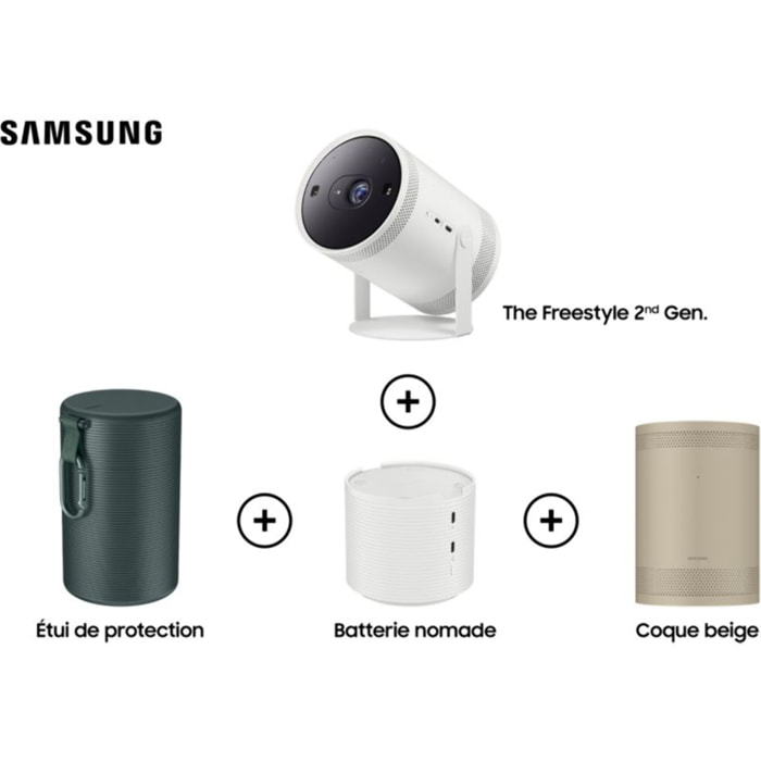 Mini vidéoprojecteur SAMSUNG The Freestyle 2ndgenSP-LFF3+accessoires