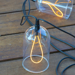 Guirlande filament GLOW 8 cloches 15M