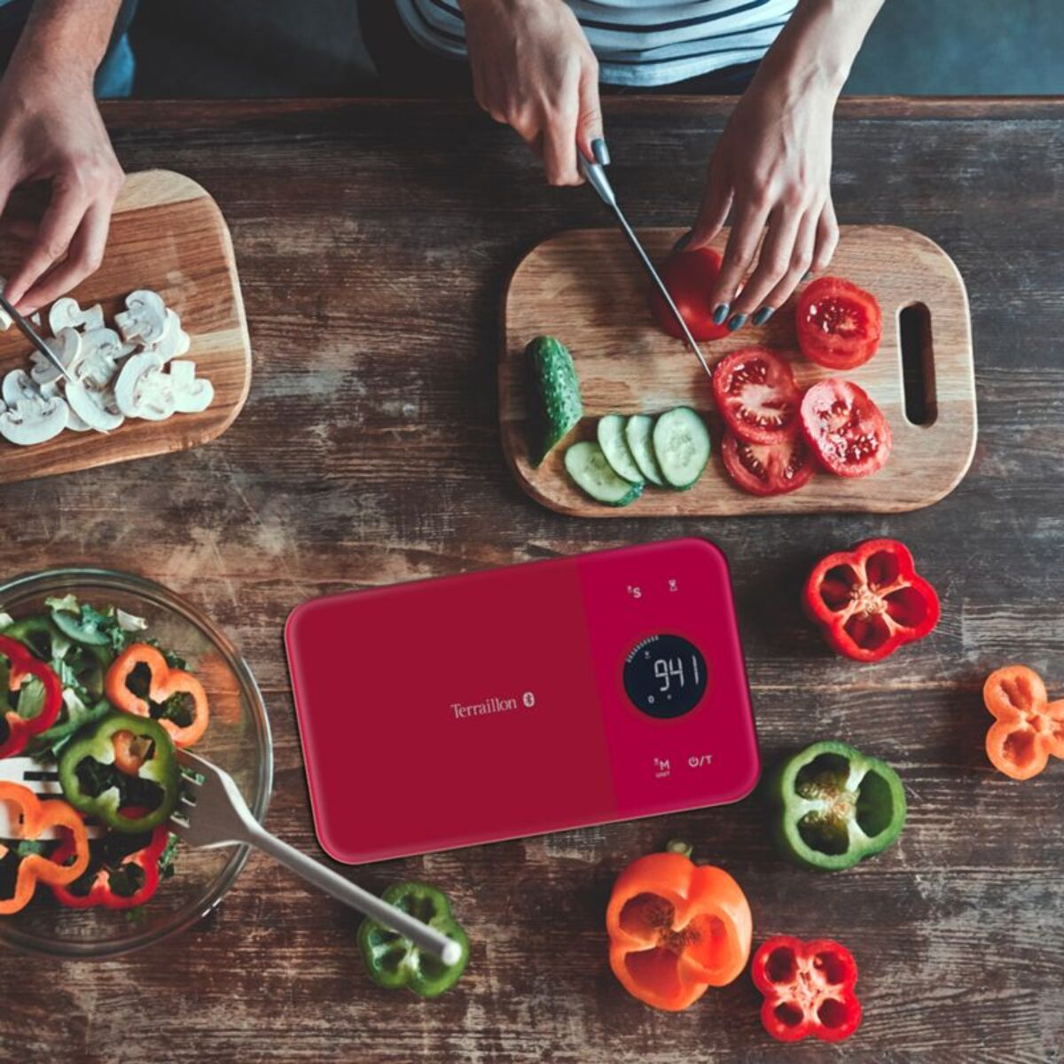 Balance connectée TERRAILLON NUTRITAB Cranberry