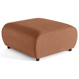 Suaro - Pouf en tissu texturé - Terracotta