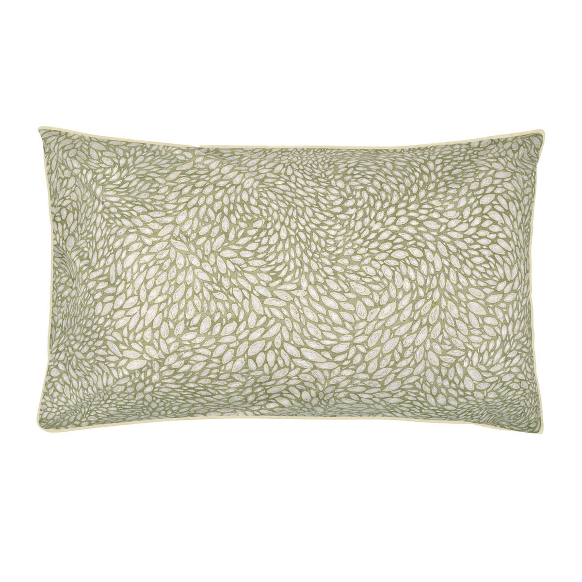 Taie d'oreiller imprimée en percale de coton, QUILL NATURAL, Beige