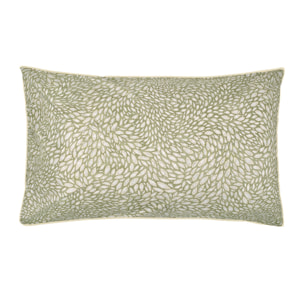 Taie d'oreiller imprimée en percale de coton, QUILL NATURAL, Beige