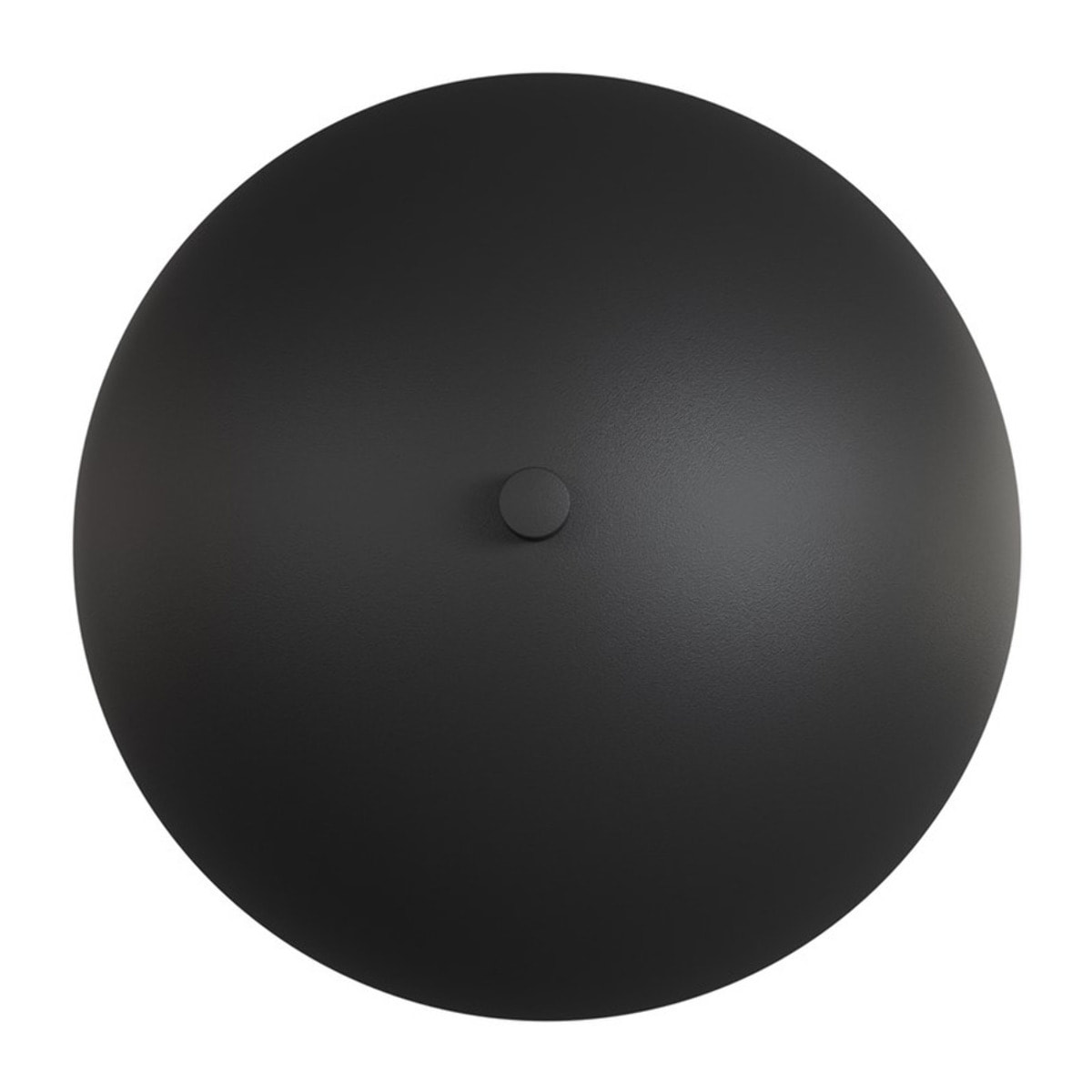 Lampada da parete Mush in acciaio nero opaco