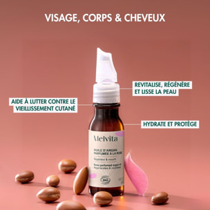 Huile D'Argan Parfum Rose - Revitalisante 50 ml