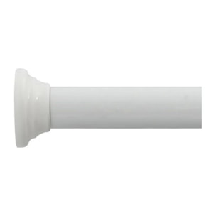 Spirella Barre tringle pour rideau de douche d'angle modulable à  fixer en Alu DECOR UNIVERSAL Blanc