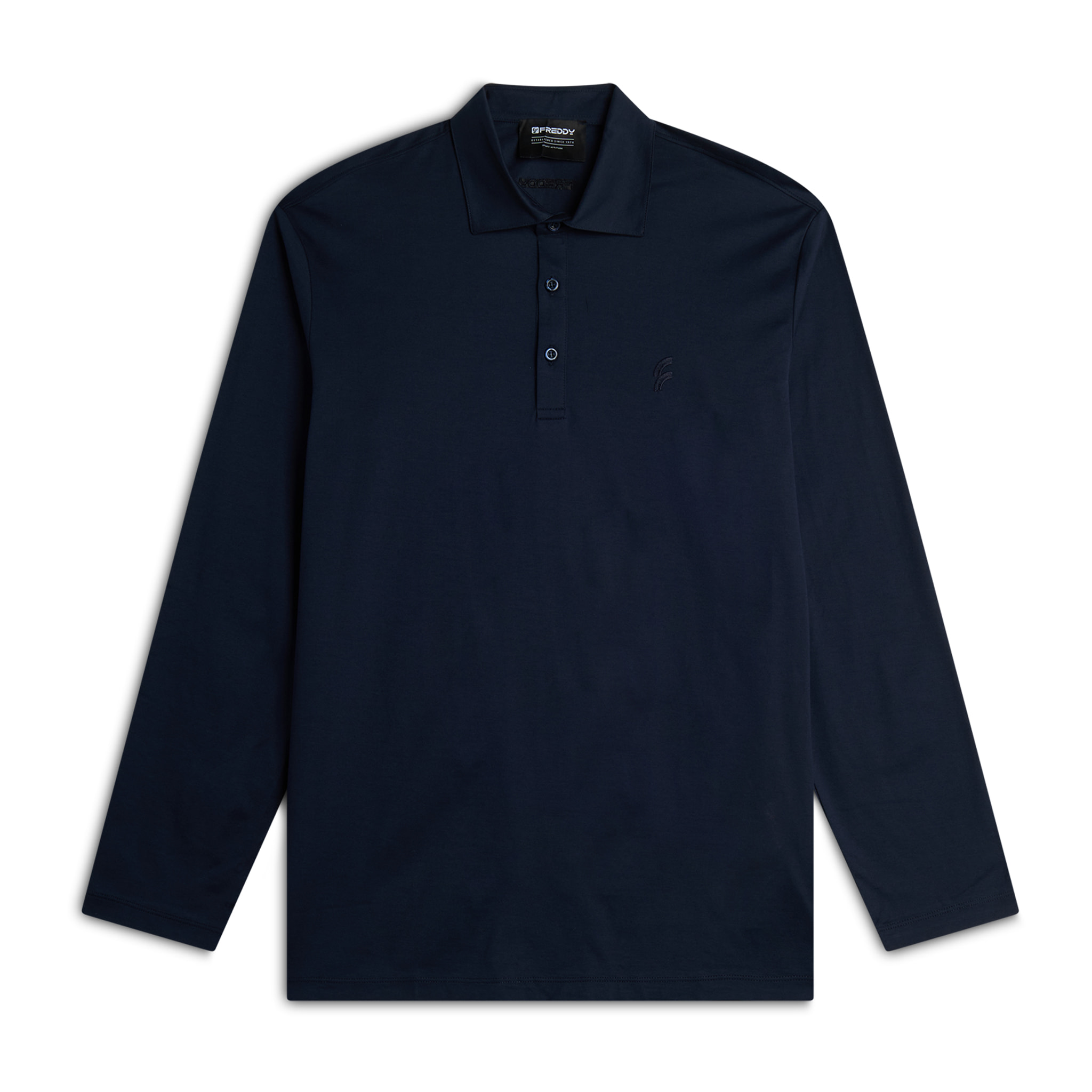 Polo Uomo a Manica Lunga in Jersey di Cotone