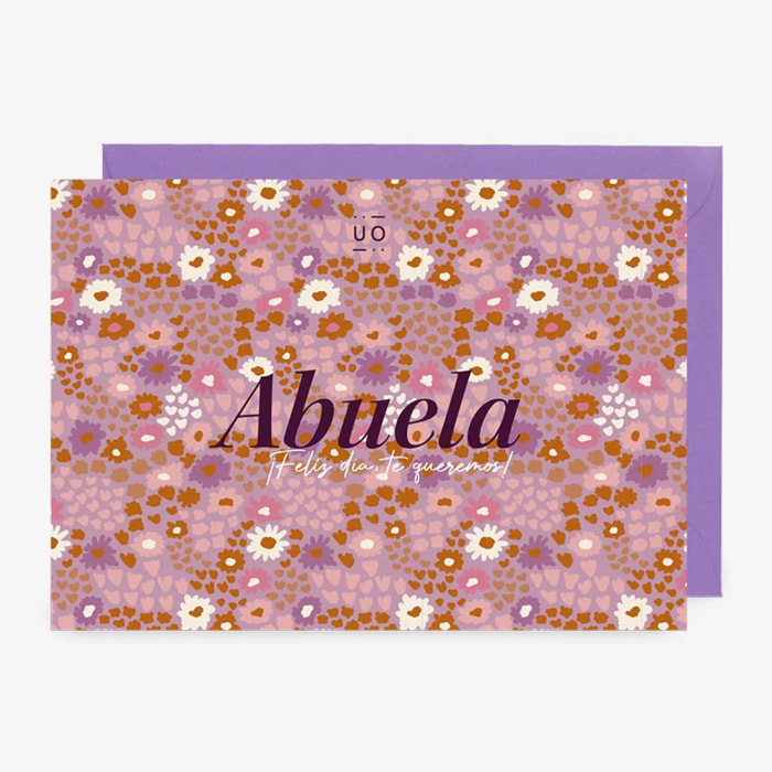 Postal "¡Feliz día abuela! Te queremos"