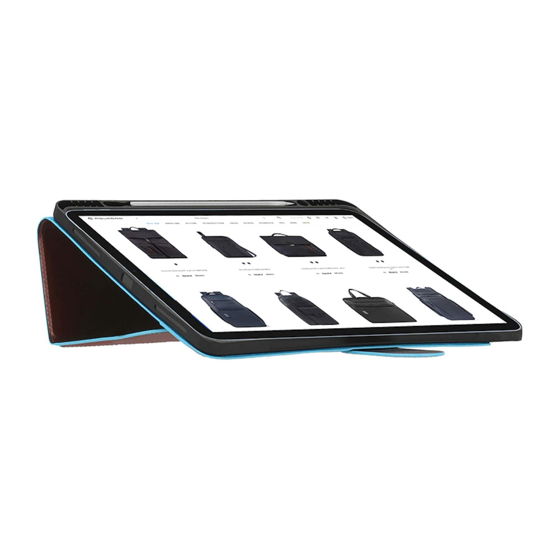 Piquadro Housse en cuir pour iPad®Pro 12,9’’ avec supp