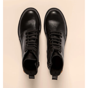 Botines con tacón N5660S SOFT NAPPA BLACK / TICINO color Black