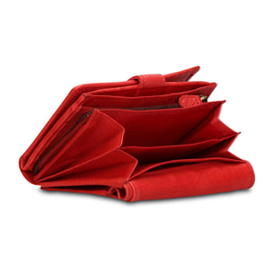 Portafoglio uomo in vera pelle - Modello Novara Lux - Casual - 15.0 x 10.0 x 3.0 cm