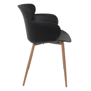 Fauteuil Lorens Noir - Lot De 2
