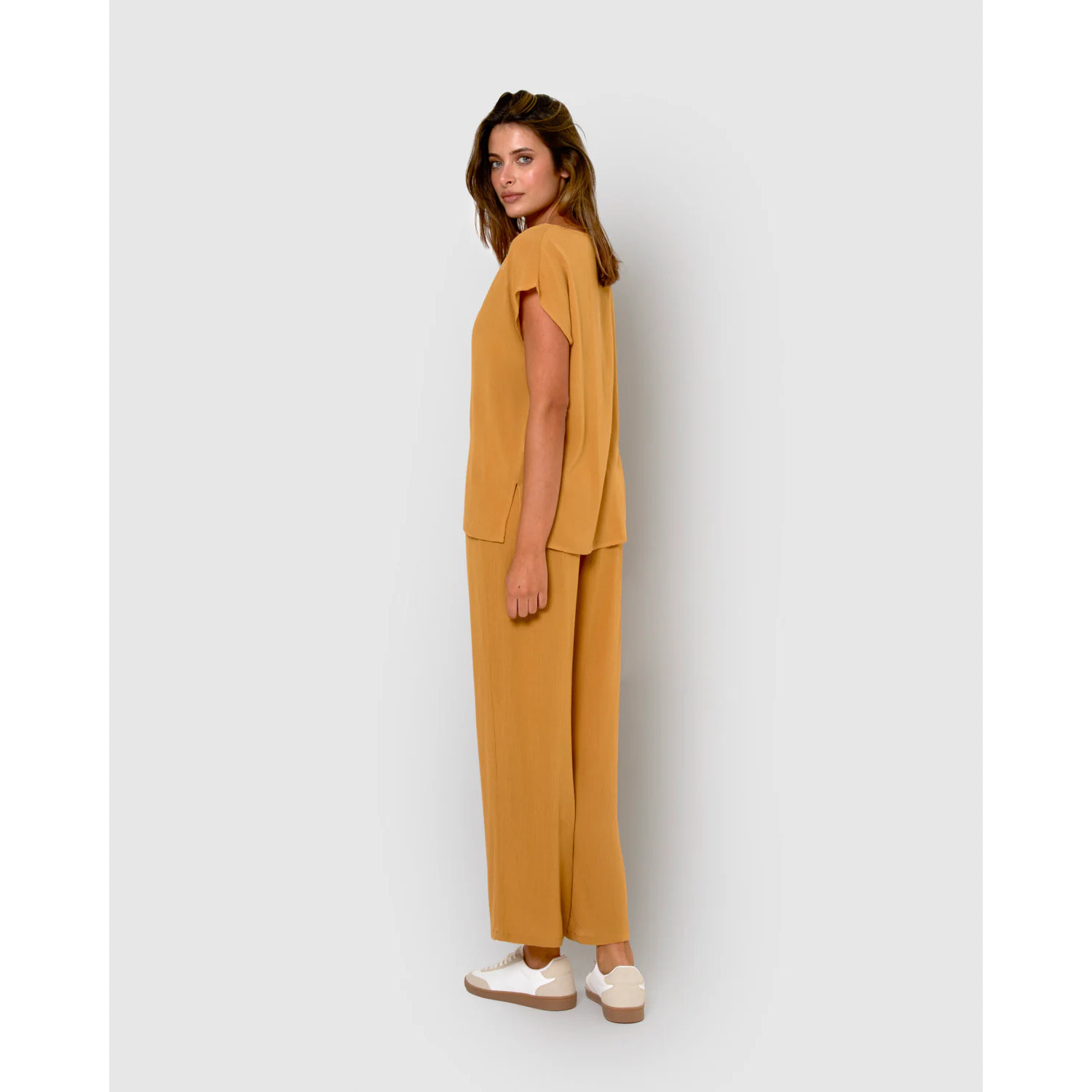 Pantalón largo viscosa bambula liso