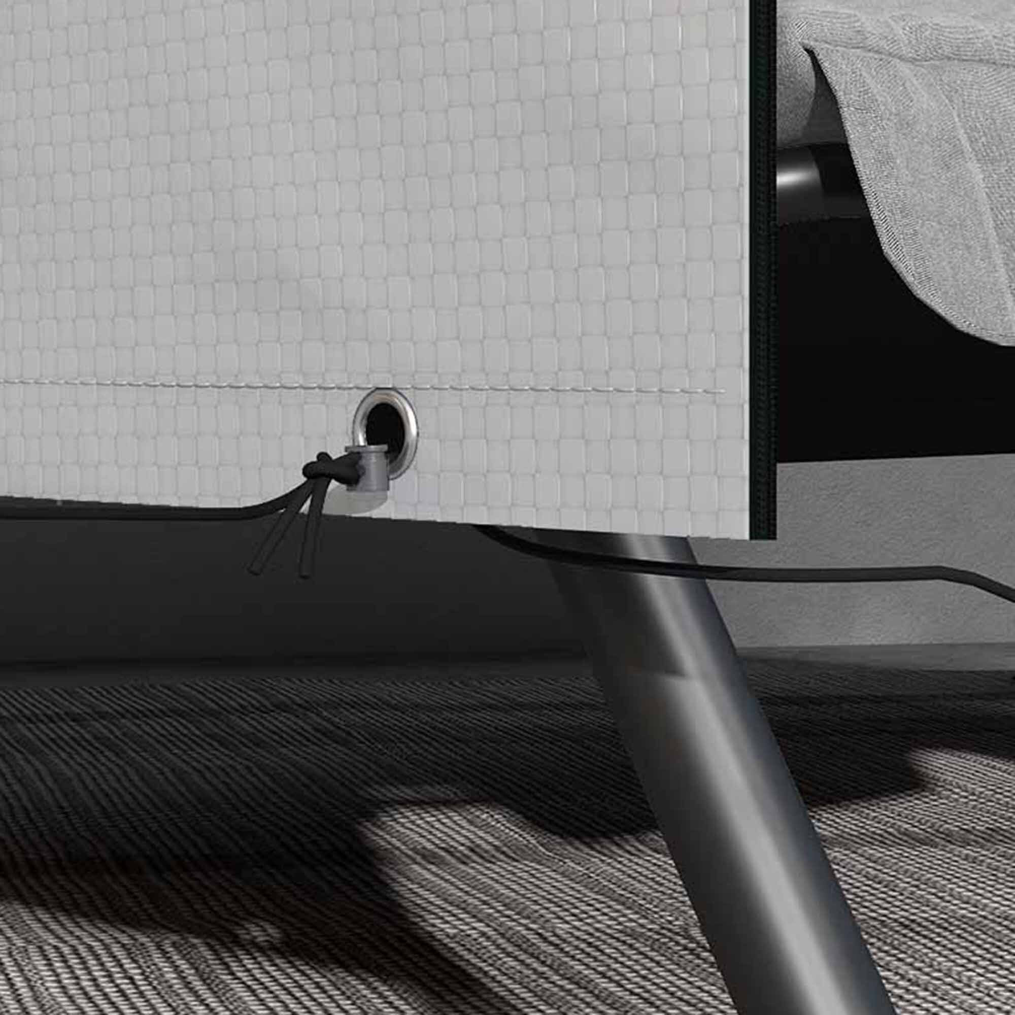 Funda Balancín Jardín Funda Columpio Jardín Exterior Cubierta de Columpio con Cremallera Impermeable 215x155x150 cm Gris Claro