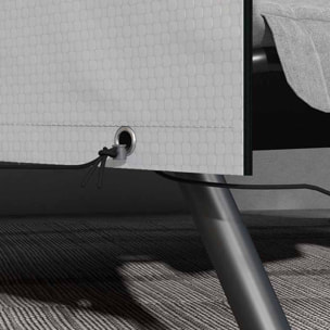 Funda Balancín Jardín Funda Columpio Jardín Exterior Cubierta de Columpio con Cremallera Impermeable 215x155x150 cm Gris Claro