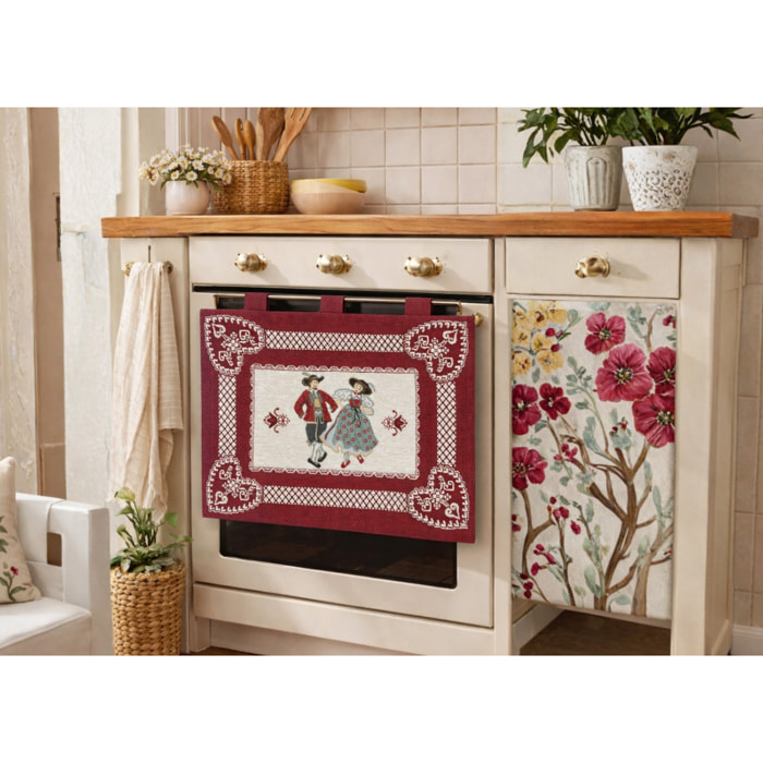 Copriforno Cucina Universale Cinigliato Copertura ProtezioneDecoarzione Forno Disegno Tirolo