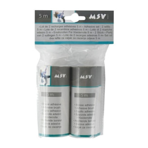 Lot de 2 recharges adhesives 5m MSV