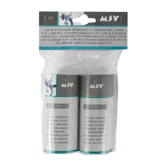 Lot de 2 recharges adhesives 5m MSV