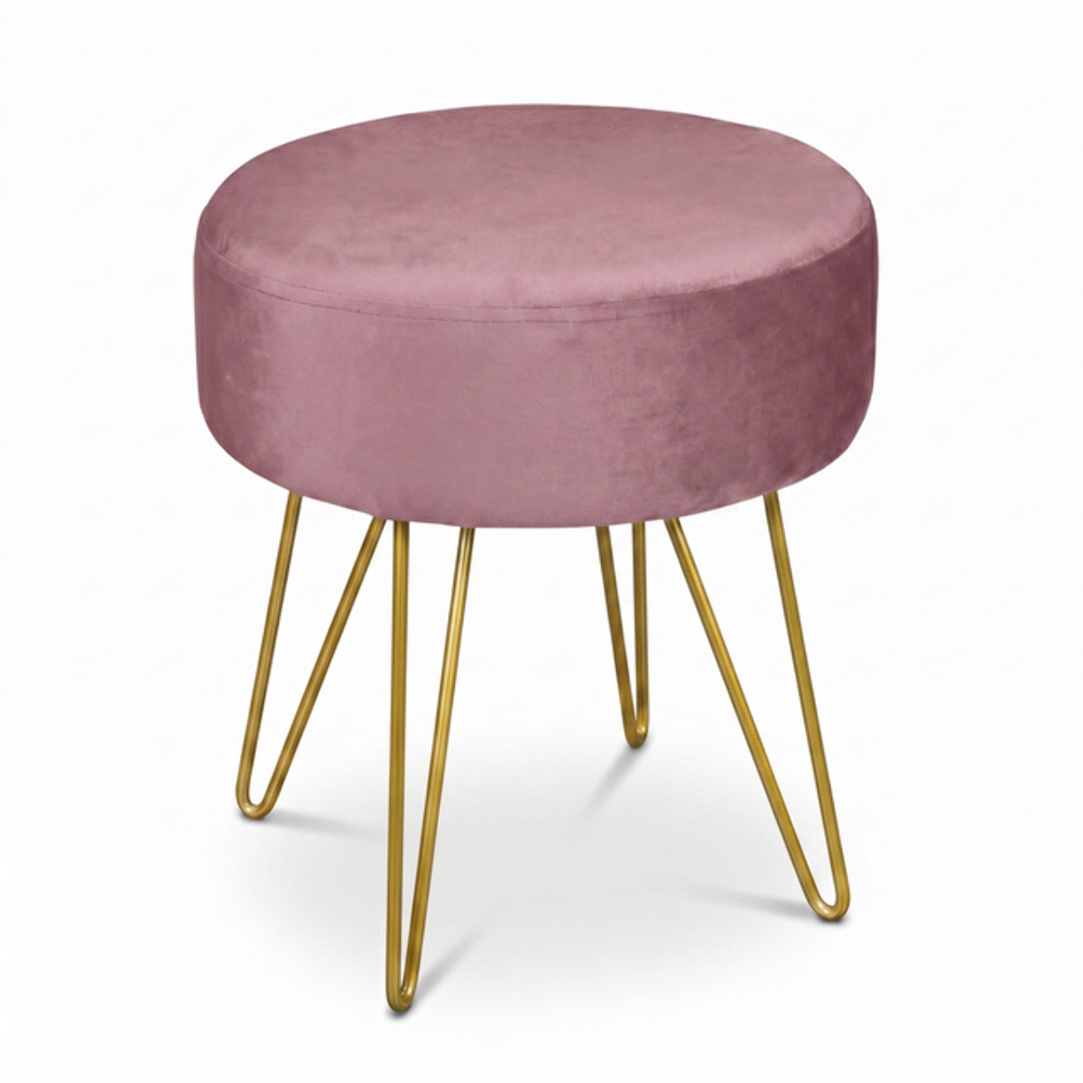 Panca Imbottita in Velluto con Gambe Dorate, Seduta Elegante dal Design Moderno per Camera da Letto, Ingresso, Soggiorno e Fondo Letto