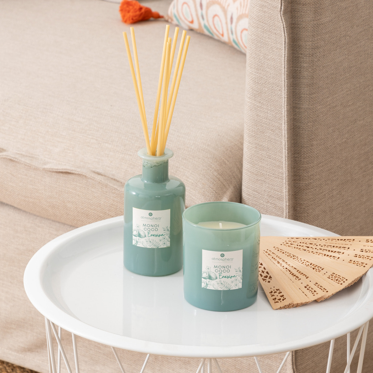 Bougie parfumée Maël 190g pot verre monoï coco