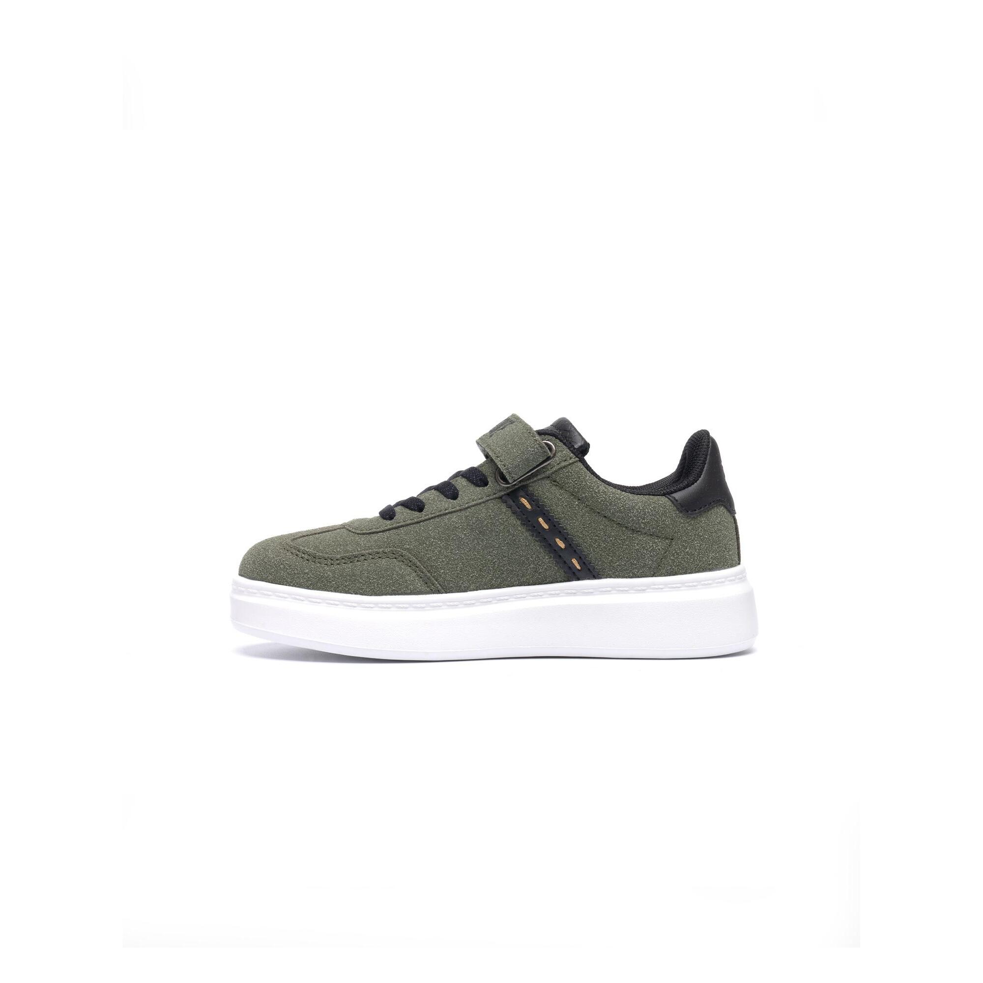 Sneakers da bambino con strap e lacci Leone 1947 Stripe