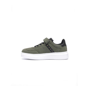 Sneakers da bambino con strap e lacci Leone 1947 Stripe