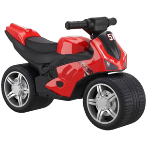 Draisienne moto de course larges roues effets sonores rouge