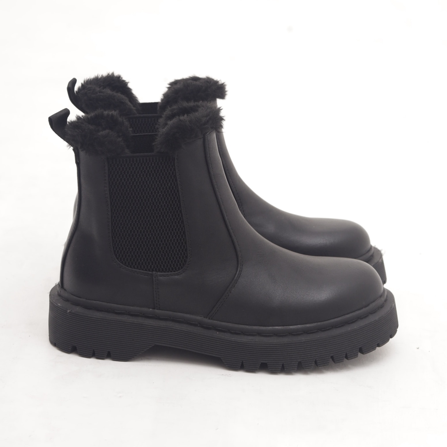 STIVALETTO CHELSEA BASSO FUR NERO