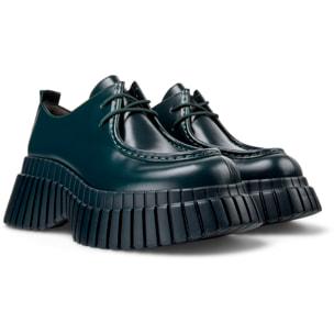 Zapatos de cordones - CAMPER BCN - Verde - Cuero liso