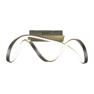 FORLIGHT Plafón LED 17.6W Blanco Neutro - 4000K Gris Merengo para Interior Techo para Dormitorio, Salón