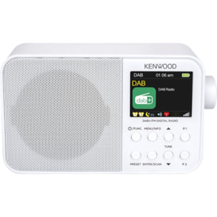 Radio DAB KENWOOD DAB BT CRM30DAB-W Blanc