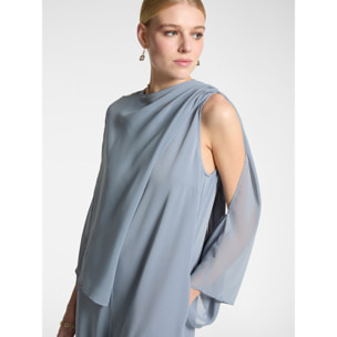 Elena Mirò - Conjunto elegante con chándal y capa. - Gris