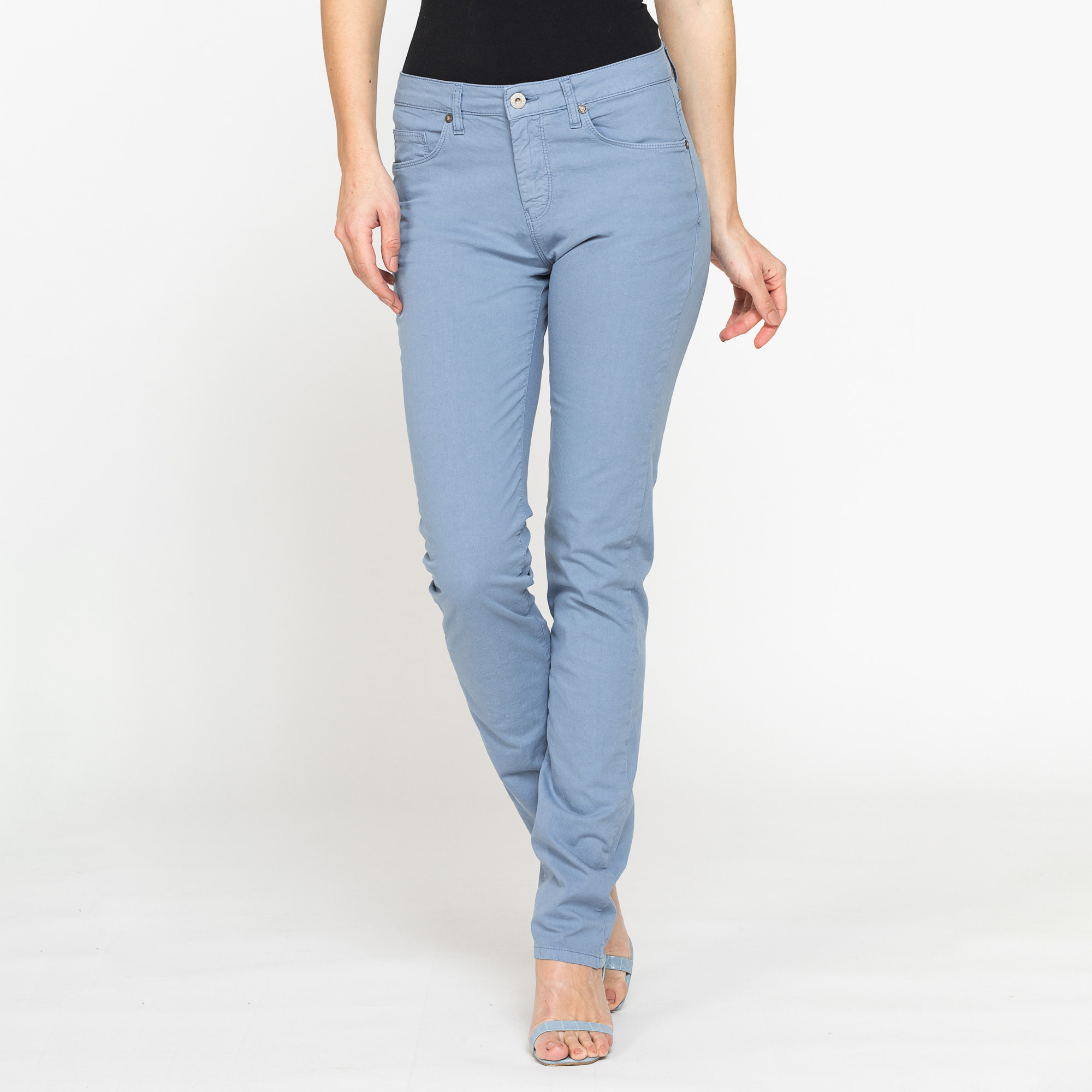 PANTALONI COLORATI IN TELA STRETCH