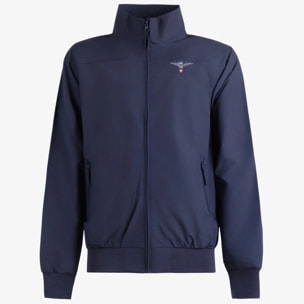 Giacca Esercito con zip blu uomo