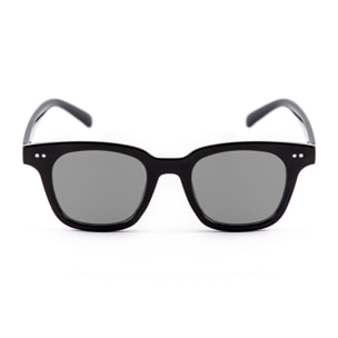 Gafas de sol PALO ALTO SAMUI - Negro brillante y bisagra de metal / Plana ahumada