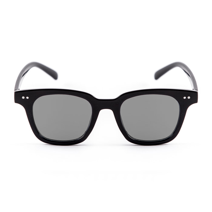 Gafas de sol PALO ALTO SAMUI - Negro brillante y bisagra de metal / Plana ahumada