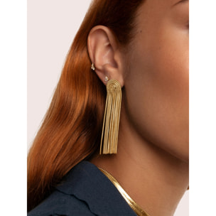 Orecchino waterfall in Acciaio Placcato Oro