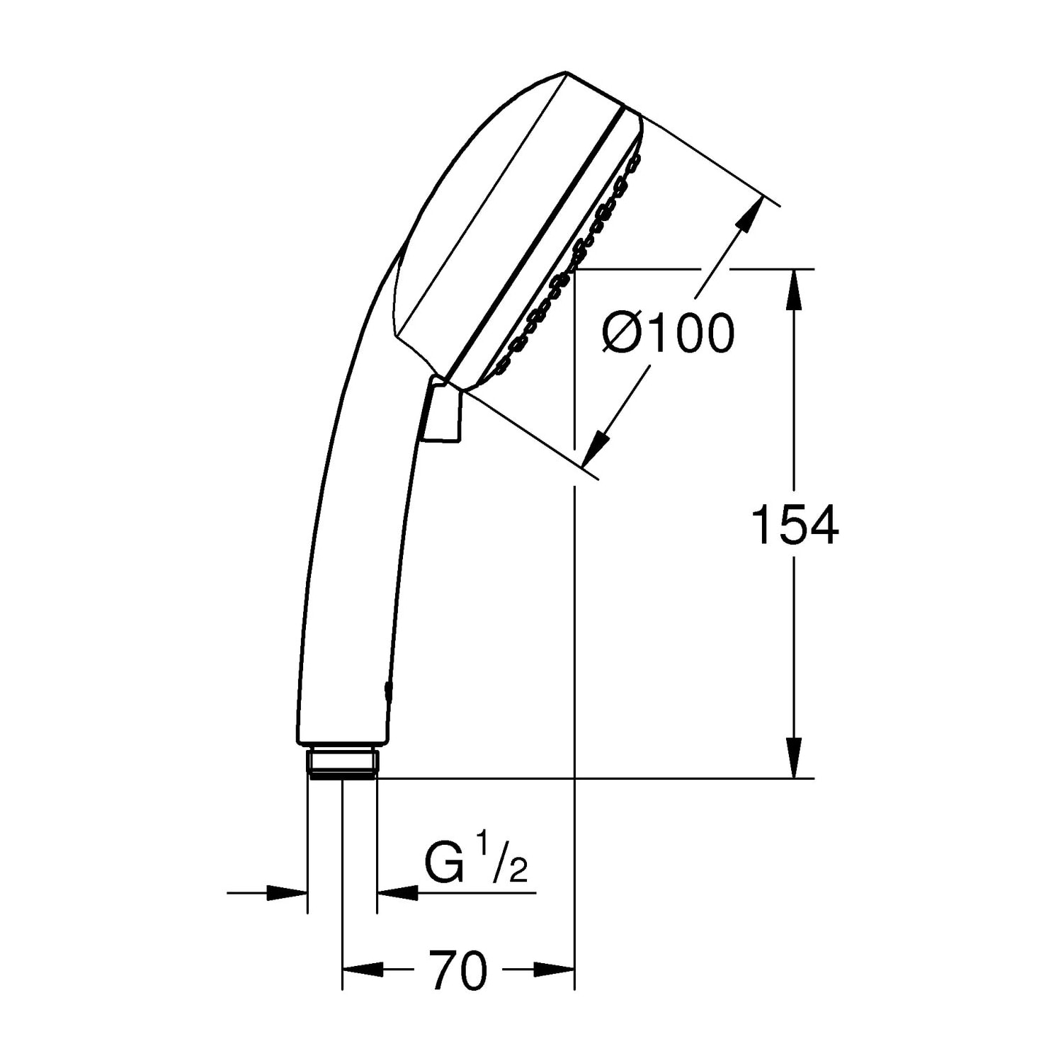 GROHE Vitalio Comfort 100 Douchette Chromé