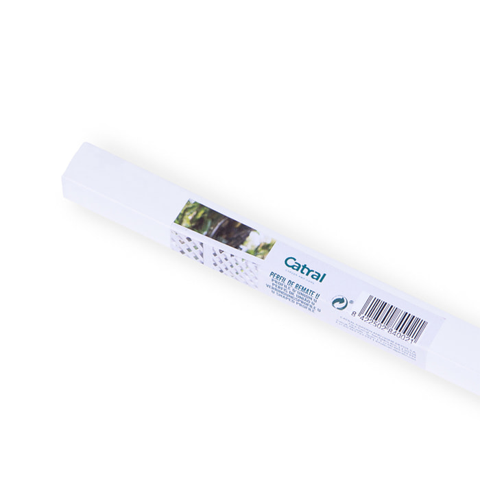 Perfil Remate Plastico U 2.12 M. Blanco