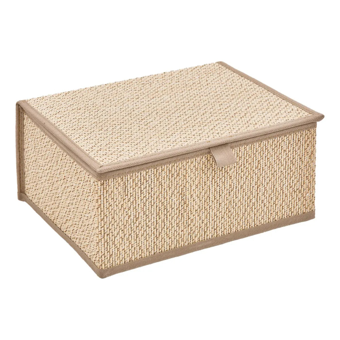 Lot de 3 paniers Stemy L25/30/33,5cm marron et beige