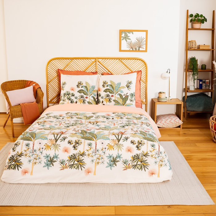 Parure housse de couette coton bci adouci 57 fils mig - mentissa